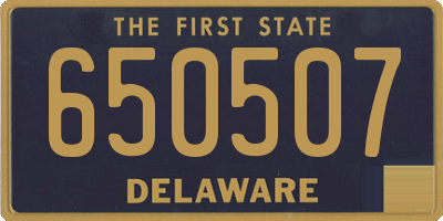 DE license plate 650507
