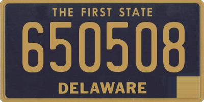 DE license plate 650508