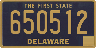 DE license plate 650512