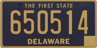 DE license plate 650514