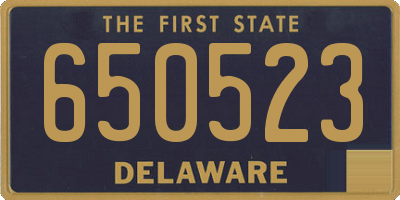 DE license plate 650523