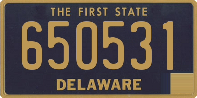 DE license plate 650531