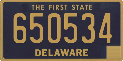 DE license plate 650534
