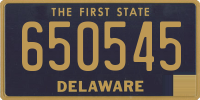 DE license plate 650545