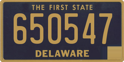 DE license plate 650547