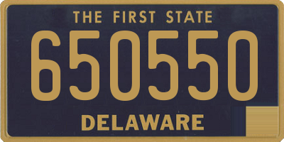 DE license plate 650550