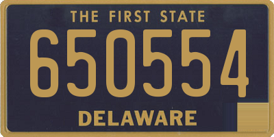 DE license plate 650554