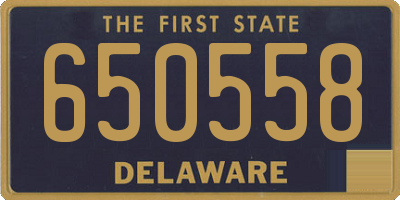 DE license plate 650558