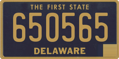 DE license plate 650565