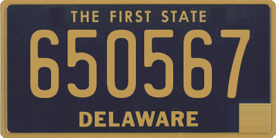 DE license plate 650567