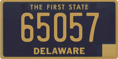 DE license plate 65057