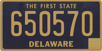 DE license plate 650570