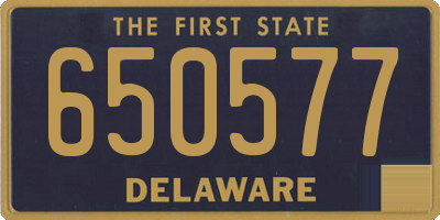 DE license plate 650577