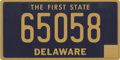 DE license plate 65058