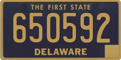 DE license plate 650592