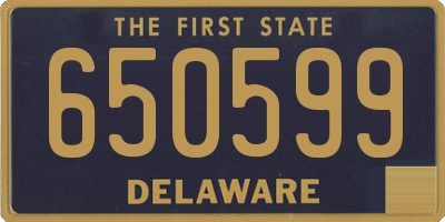 DE license plate 650599