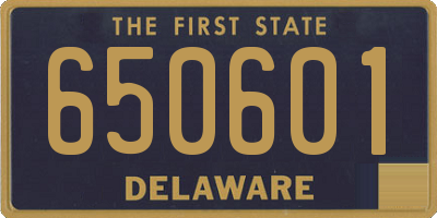DE license plate 650601