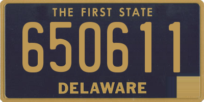 DE license plate 650611