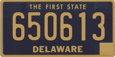 DE license plate 650613