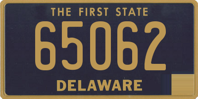 DE license plate 65062