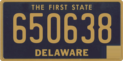 DE license plate 650638