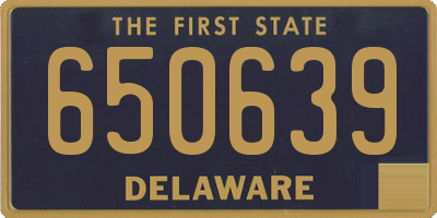 DE license plate 650639