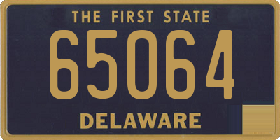 DE license plate 65064