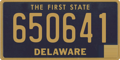 DE license plate 650641