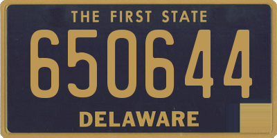 DE license plate 650644