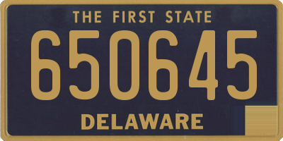 DE license plate 650645