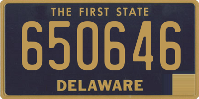 DE license plate 650646