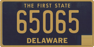 DE license plate 65065