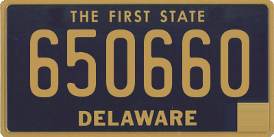 DE license plate 650660