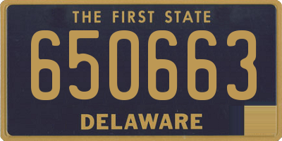 DE license plate 650663