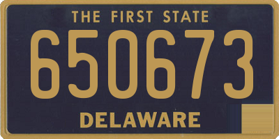 DE license plate 650673