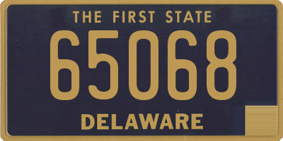 DE license plate 65068