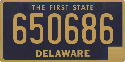 DE license plate 650686