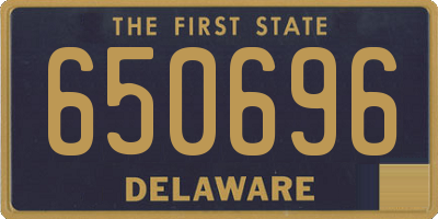 DE license plate 650696