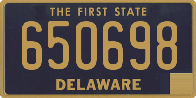 DE license plate 650698