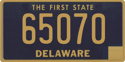 DE license plate 65070