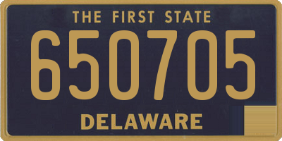 DE license plate 650705