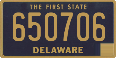 DE license plate 650706
