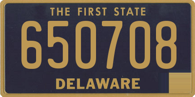 DE license plate 650708