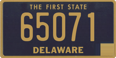 DE license plate 65071