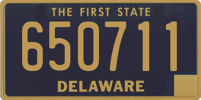 DE license plate 650711