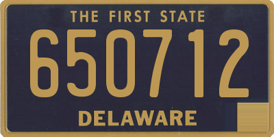 DE license plate 650712