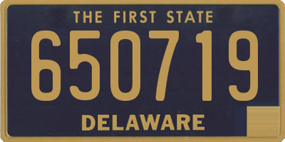 DE license plate 650719