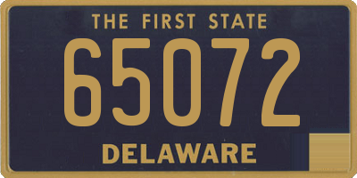 DE license plate 65072