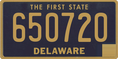 DE license plate 650720