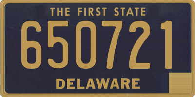 DE license plate 650721